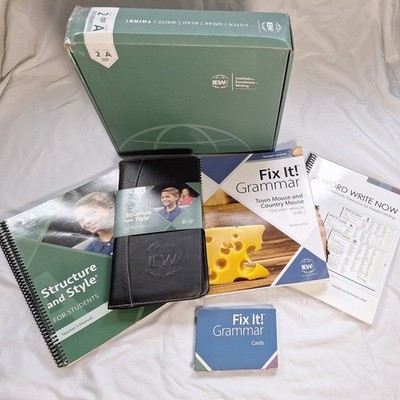 IEW Structure and Style Level 2A Manual, DVDs + Thesaurus and Fix it Grammar
