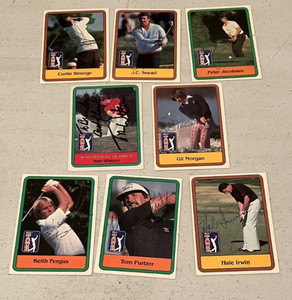 1981 Donruss Golf Autograph Lot (8 cds) - Tom Watson, Hale Irwin, Snead, & More