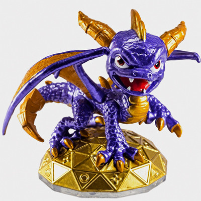 Eons elite Skylanders Spyro Metallic Gold Character Figure tested working