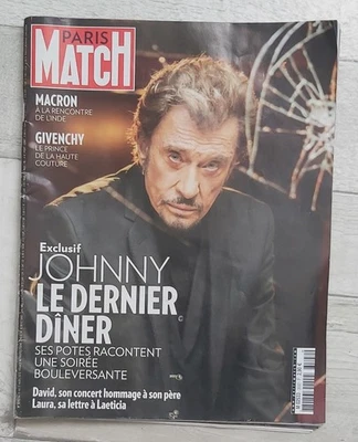 magazine hebdomadaire français Paris Match, dossier exclusif sur Johnny Hallyday - Photo 1/4