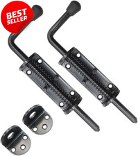 2 Pack 8.5" Heavy Duty Spring Latch Pin Door Lock for Trailer Gate Black - US