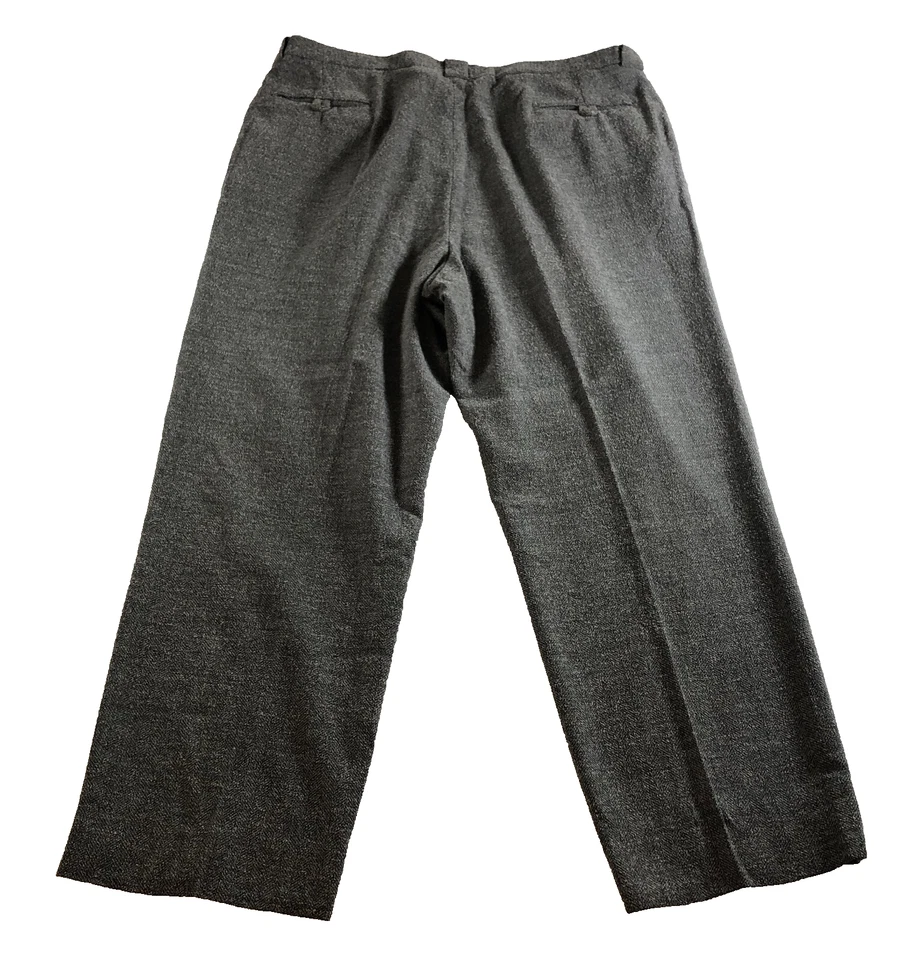 Calvin Klein Womens Wool Blend Dress Pants Sz 20 (40x28) Heather Gray High Rise - Image 4 of 4