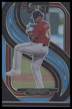 2025 Panini Select #189 Jarlin Susana Blue Prizms #/199