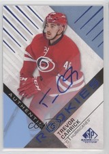2016-17 SP Game Used Authentic Rookies Blue Auto Trevor Carrick #198 Auto 0f8
