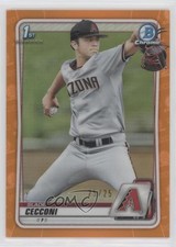 2020 Bowman Draft Chrome Orange Refractor 25/25 Slade Cecconi #BD-85 7rd