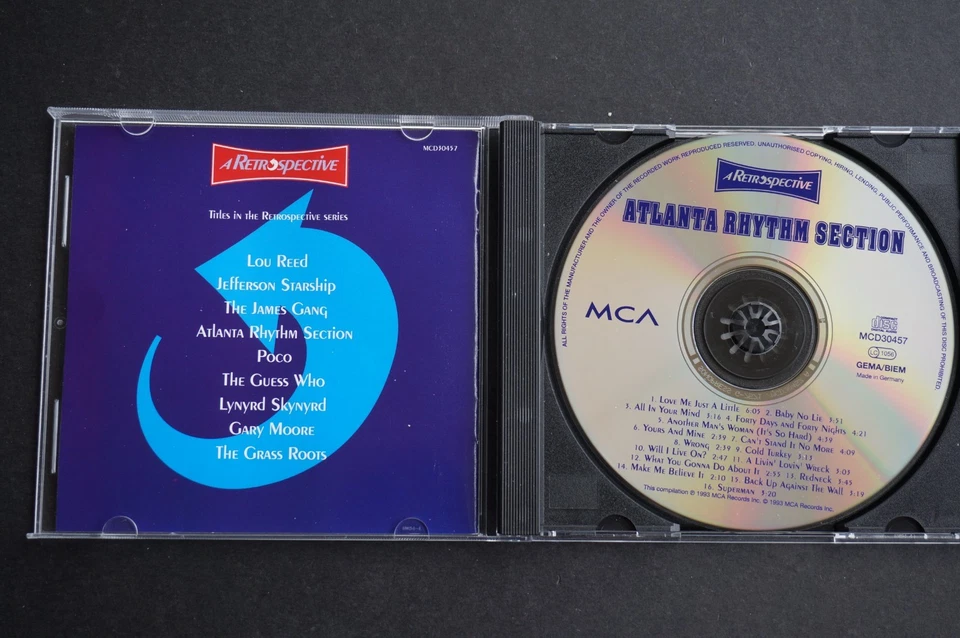 ATLANTA RHYTHM SECTION -A Retrospective CD Classic Rock/ Southern Rock  1993 USA - Bild 3 von 3