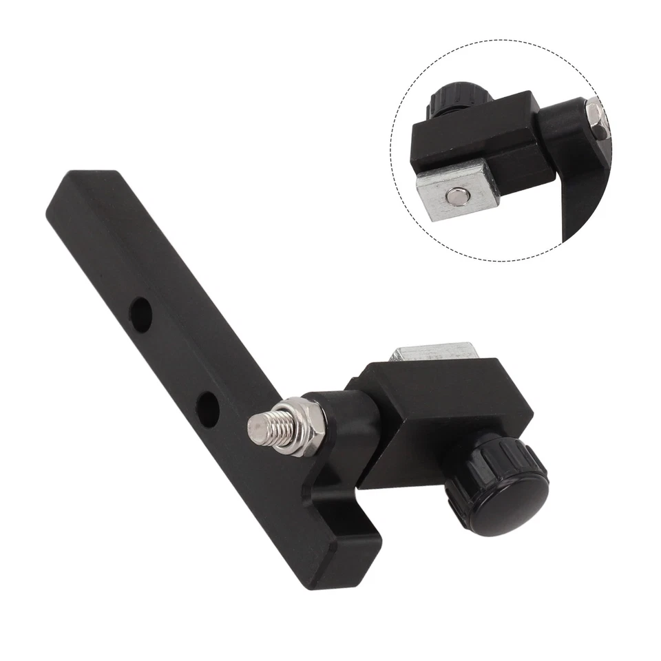 Table Saw Miter Gauge Adjustable With Track Stop Backer Woodworking Push Handle - image 3 of 4