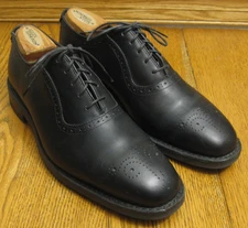 ALLEN EDMONDS "Cornwallis" black leather DRESS OXFORDS sz 8 D