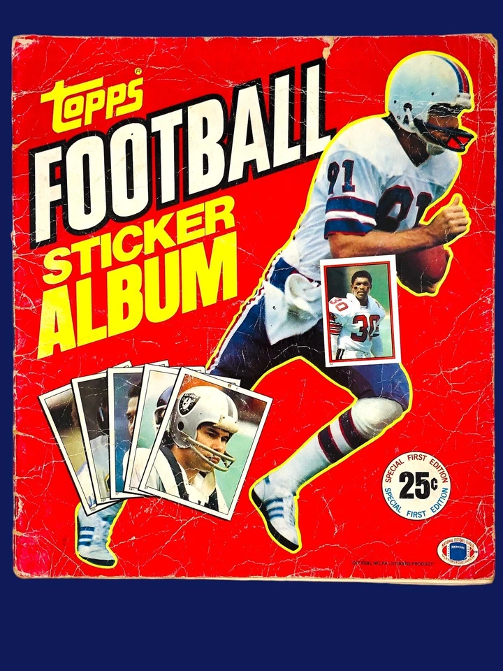 Álbum de pegatinas vintage de fútbol americano Topps 1981 raro PRIMERA EDICIÓN Payton Salón de la fama +++! Foto 4 de 4