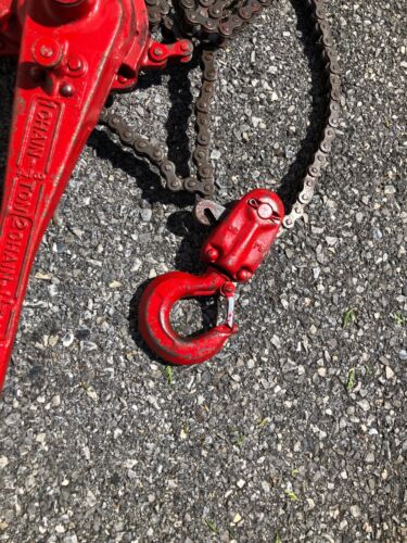 COFFING 1 CHAIN 3/4 TON 2 CHAIN 1 1/2 TON RATCHET HOIST MODEL A-1 VG - Picture 7 of 7