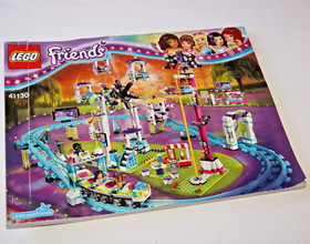 Lego 41130 Amusement Park Roller Coaster Friends Minifigs Manual INCOMPLETE READ
