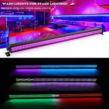 DMX512 RGB Wall Wash Light Bar Strobe Beam 252 LED Stage DJ Disco Party Lighting