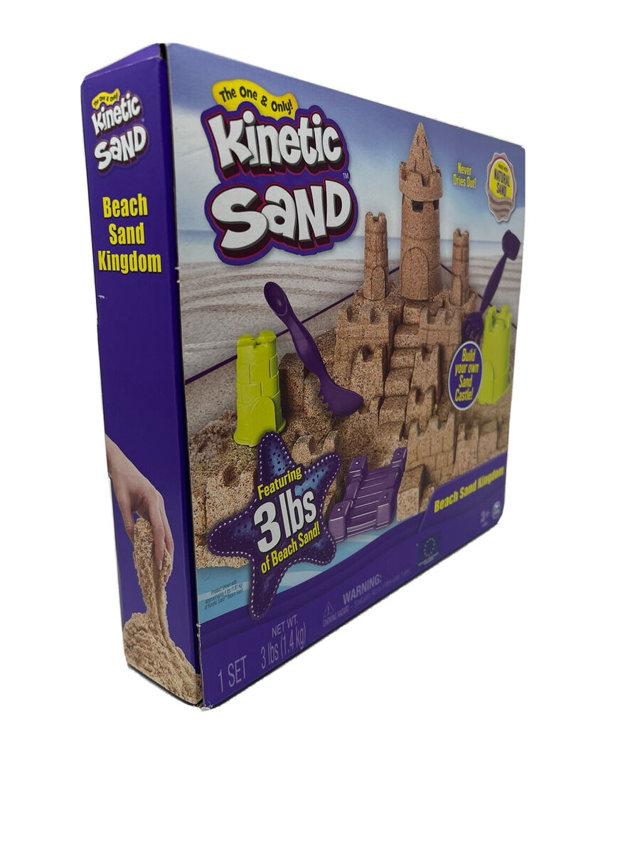 Kinetic Sand Beach Sand Kingdom Playset with 3lbs of Natural Sand  778988148365