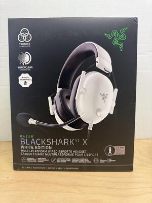 Razer BlackShark V2 X Gaming Headset: PC, Mac, PS4, PS5, Switch (White) | Sealed