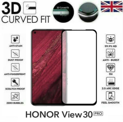Für Huawei Honor View 30 Pro Voll 3D Hartglas 9H Schutzfolie Bildschirm