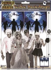 Zombie Party Haunted House Carnival Halloween Party Decoration Photo Backdrop