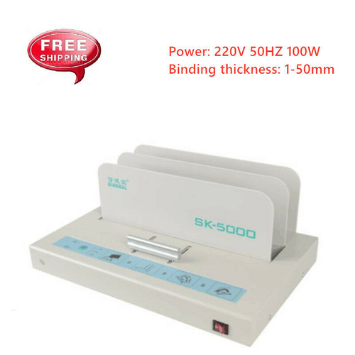 220V 320X50mm Hot Melt Binding Machine Melt Electric Book Binder for A3 A4 A5 A6 - Picture 2 of 13