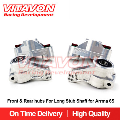 VITAVON Front&Rear Hub For Arrma Kraton Outcast 6S Big Rock 6S Long Stub Shaft