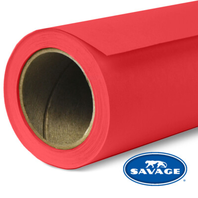 Savage Hintergrundkarton 2,72x11m Primary Red (08) Papierrolle Studiohintergrund
