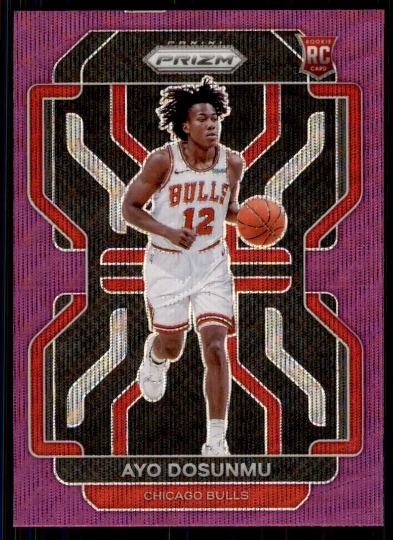 2021-22 Panini Prizm Purple Wave Ayo Dosunmu Chicago Bulls #271
