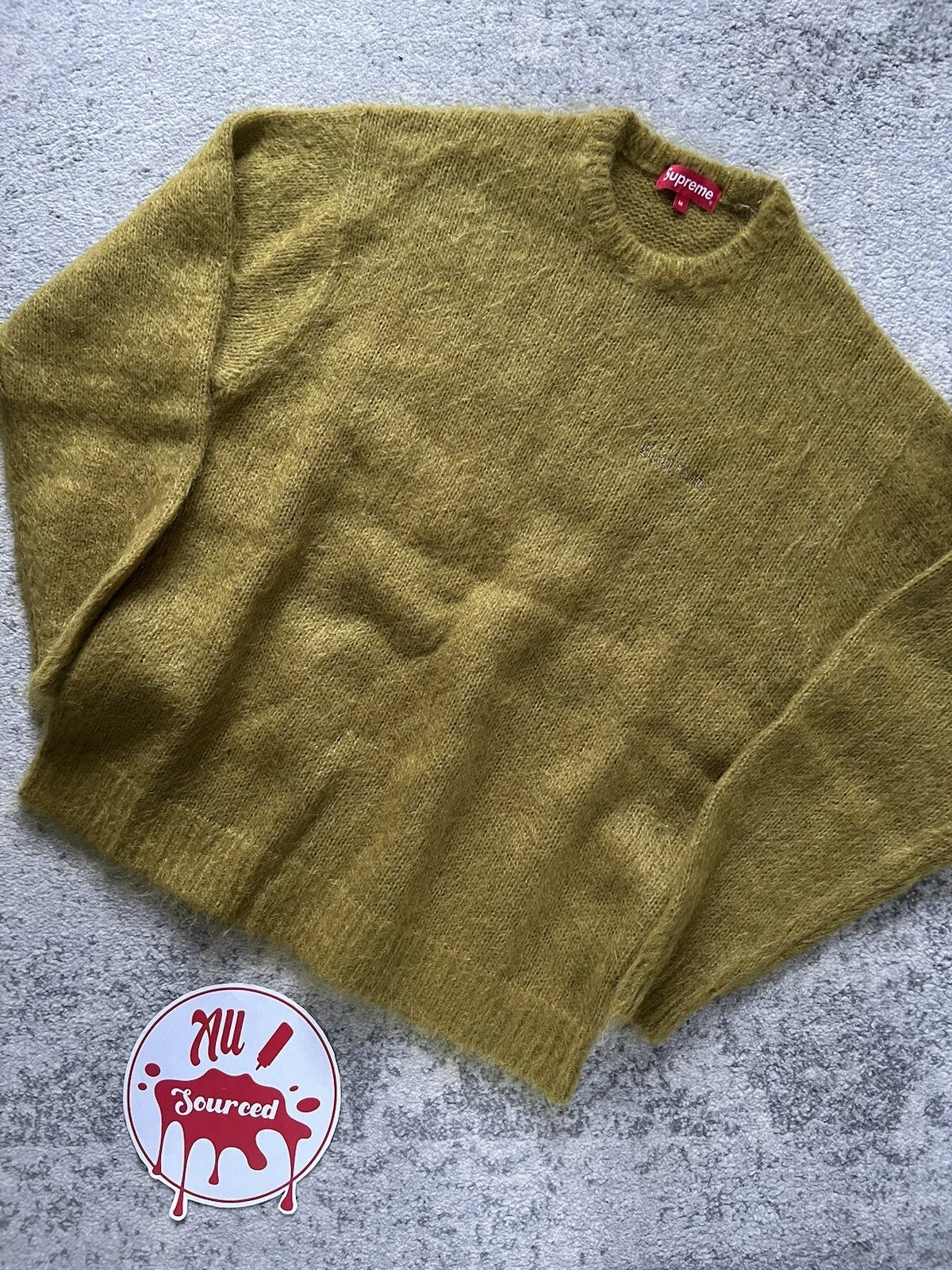 Pull mohair Supreme FW22 acide taille M NEUF