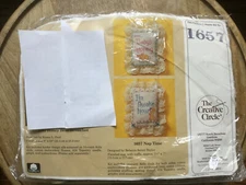 Vtg 1987 The Creative Circle Cross-Stitch Embroidery Kit 1657 Nap Time