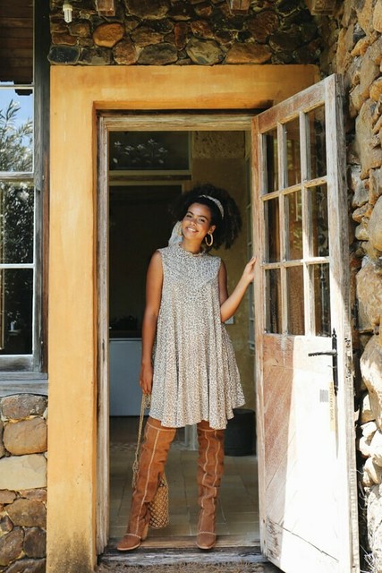 spell cleo tunic dress