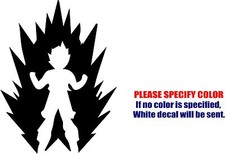 Vinyl Decal Sticker - Goku Super Ki Energy Car Truck Bumper Window JDM Fun 10"