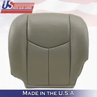 2003-2006 Chevy Silverado Driver Bottom Genuine Leather Seat Cover pewter gray