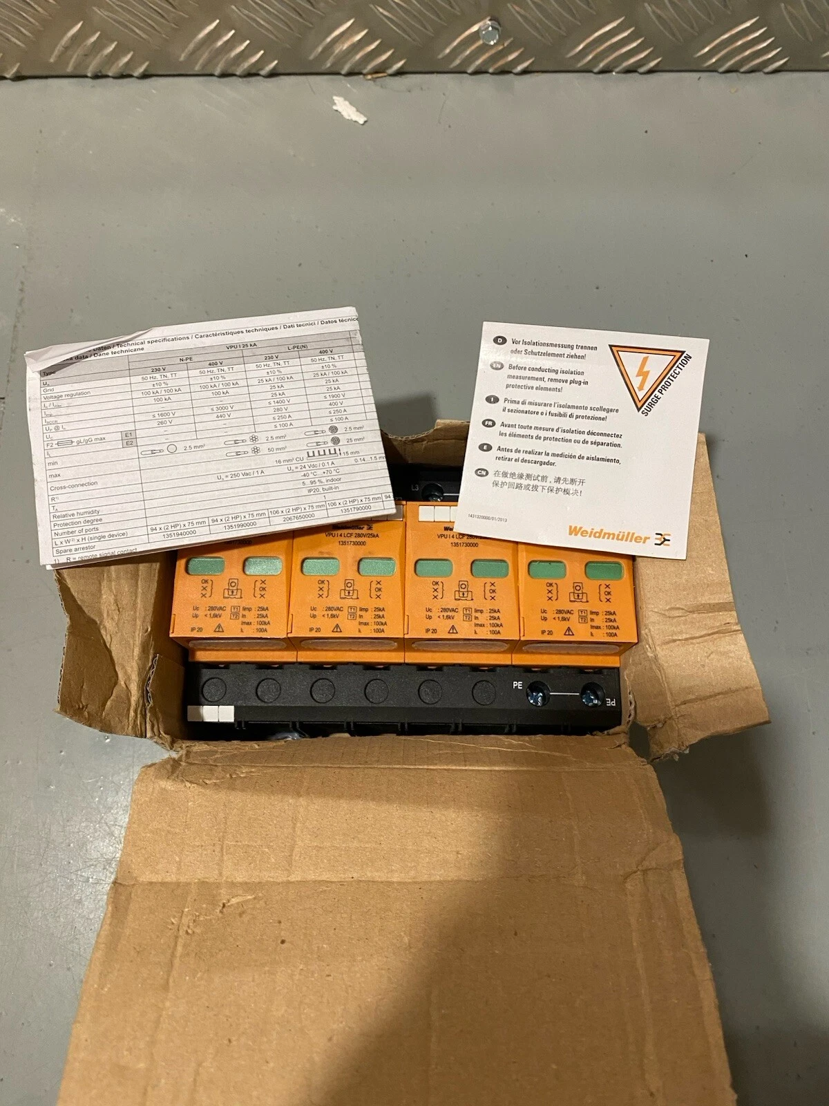 Weidmuller Surge Voltage Arrester Unit 1351730000 Brand New In Box 3