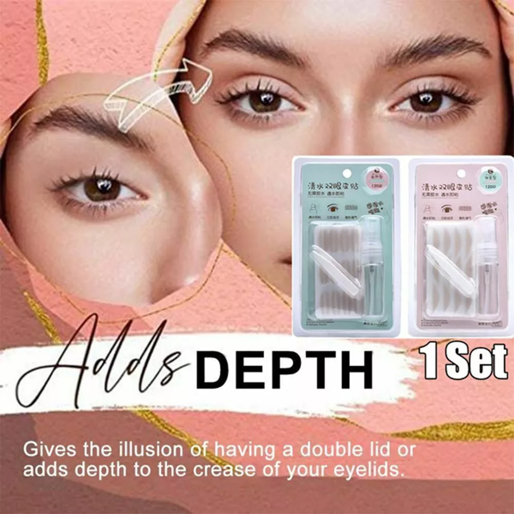 120Pcs Invisible Eyelid Sticker Lace Eye Lift Strip Double Eyelid Tape  Make-Up