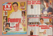TV WEEK 1998 - JIM CARREY Cover BEN MENDELSOHN Antonio Banderas Tasma Walton