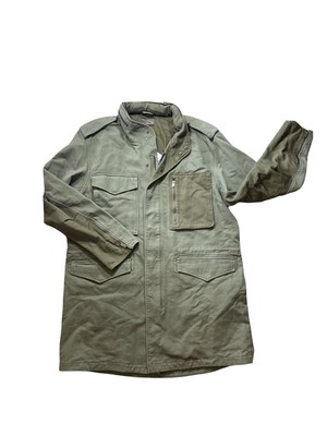 HUDSON JEANS Mens XL M-65 Twill Jacket Duffle Green Jacket Coat MSRP $425