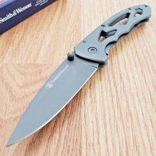 Smith & Wesson Framelock Large Folding Knife 3" Stainless Blade Aluminum Handle