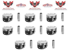 (8) CHEVROLET GMC GENIII 6.0 LQ4 SILVOLITE HYPEREUTECTIC PISTONS