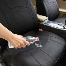 For Toyota Raize Waterproof 18oz Cotton Canvas Solid Black Car Seat Covers