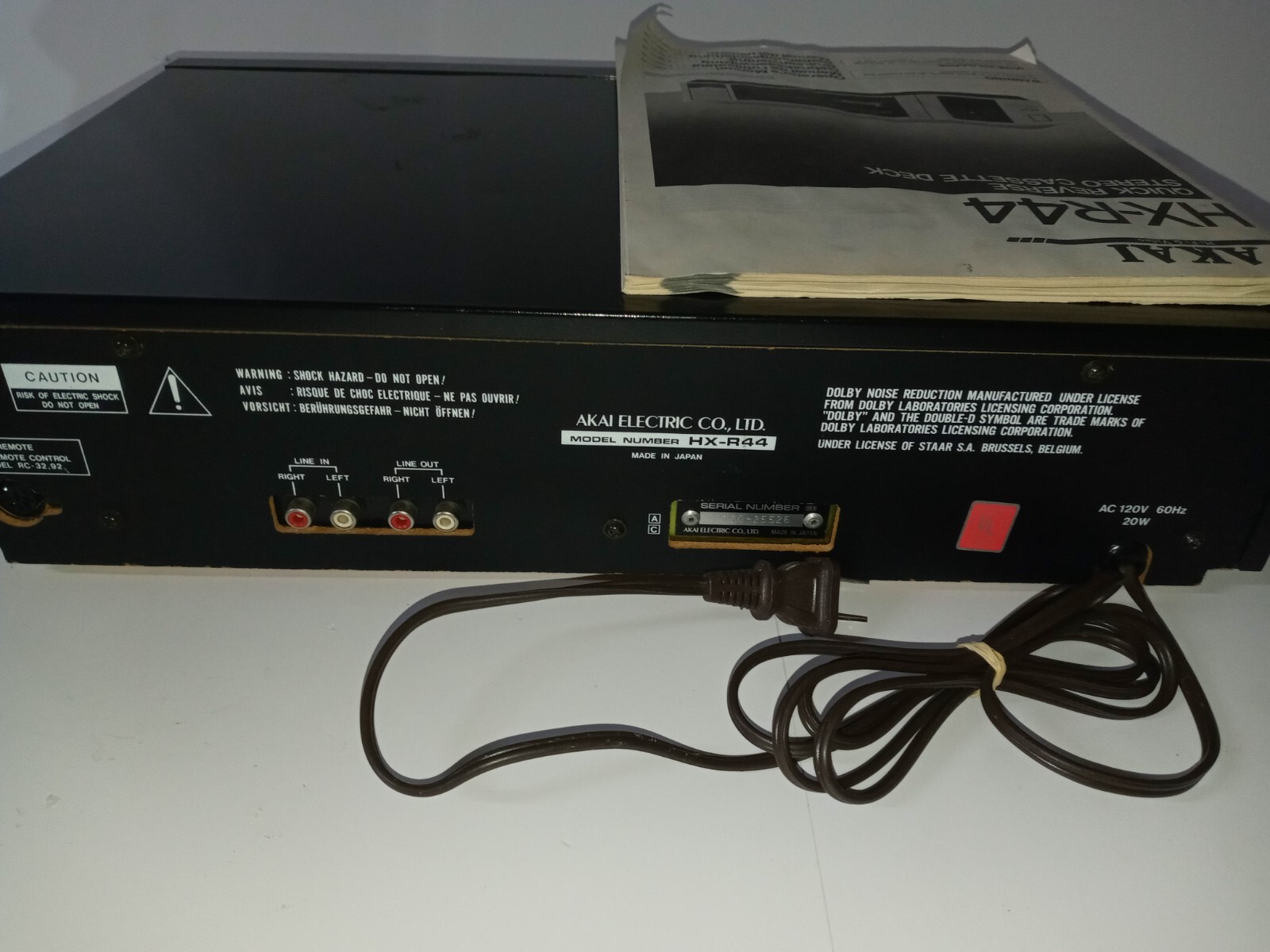 Vintage Akai HXR44 Stereo Cassette Deck eBay