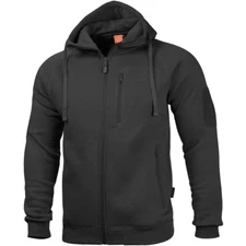 Pentagon Leonidas 2.0 Sweater Tactical Mens Hoodie Police Security Jacket Black