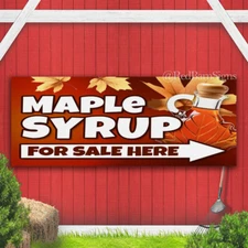 Maple Syrup For Sale Banner Sign with Grommets
