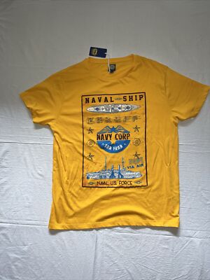 Echo Big Smith Herren T-Shirt Gr. XL Orangegelb Neu SM831