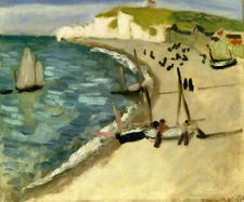 Henri Matisse Aht Amont Cliffs at Etretat 1920 Landscape 17" x 22" Quality Print