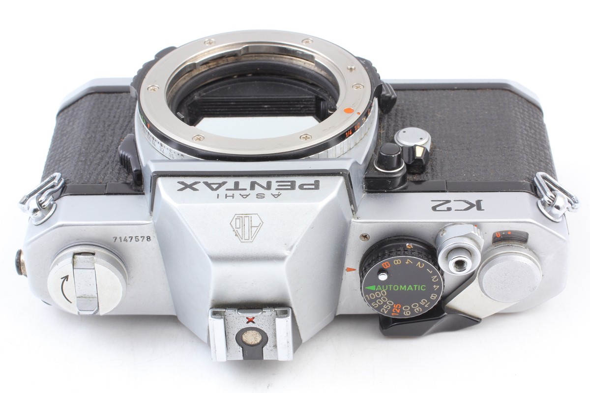 Near MINT] Pentax K2 Silver + SMC Pentax 55mm f1.8 SLR Film