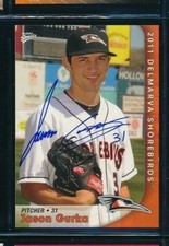 2011 Multi-Ad #9 Jason Gurka Shorebirds Signed Autograph (OO25) SWSW