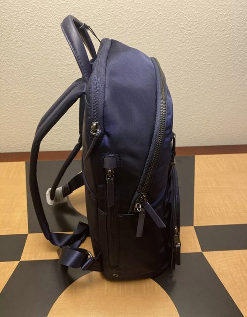 Auth Tumi Voyageur Hilden Nylon Backpack in Midnight Blue Light Weight