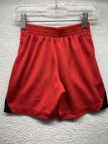 Nike Shorts Youth Boys 5 Small Red Swoosh Active Gym - Picture 7 of 10