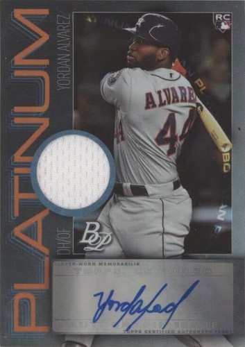 2020 Bowman Platinum Yordan Alvarez Rookie Orange /25 SSP #100