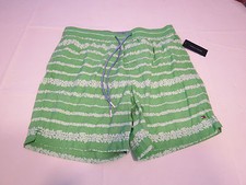 Men's swim trunks board shorts Tommy Hilfiger Size L 7896253 green 315 stripes
