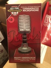 2020 SGA Hall of Fame MARTY BRENNAMAN Commemorative Microphone Cincinnati Reds