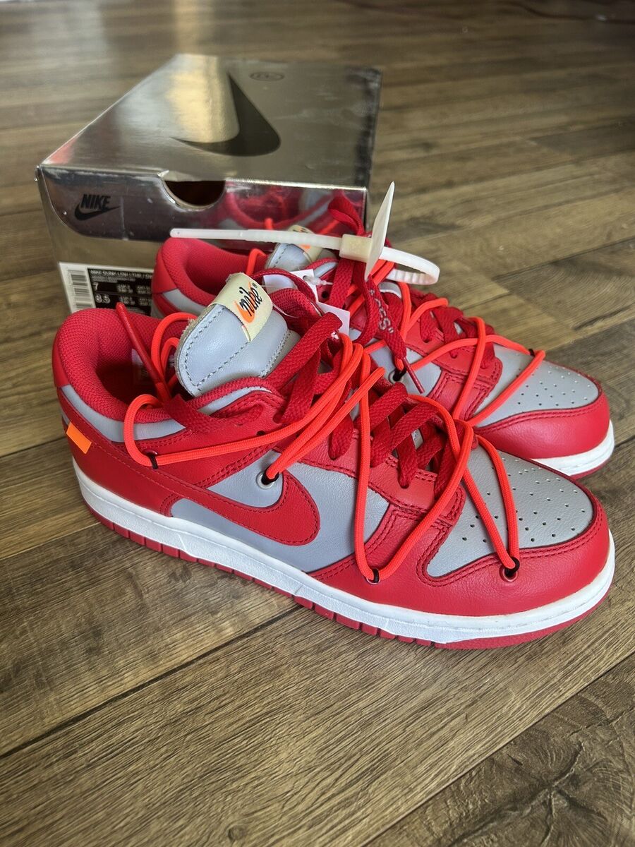 Size 7 - Nike Dunk Low x OFF-WHITE University Red 2019 Size 7 - Nike Dunk Low x OFF-WHITE University Red 2019