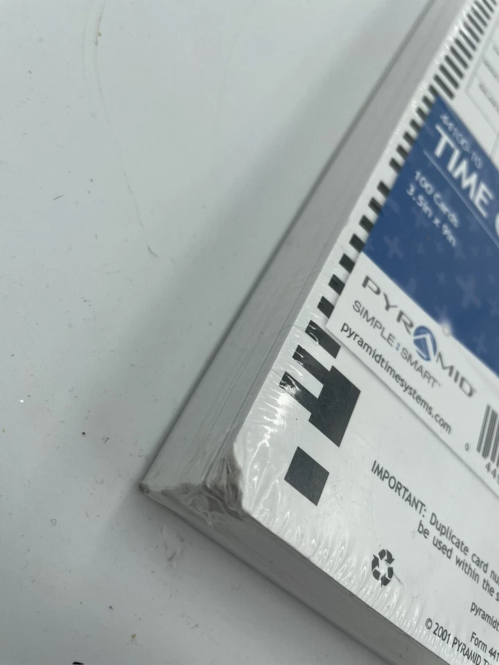 Pyramid Time Cards for 4000/4000HD/5000+/5000+HD Time Clocks, 100/Pack (44100-10 - Image 2 of 3